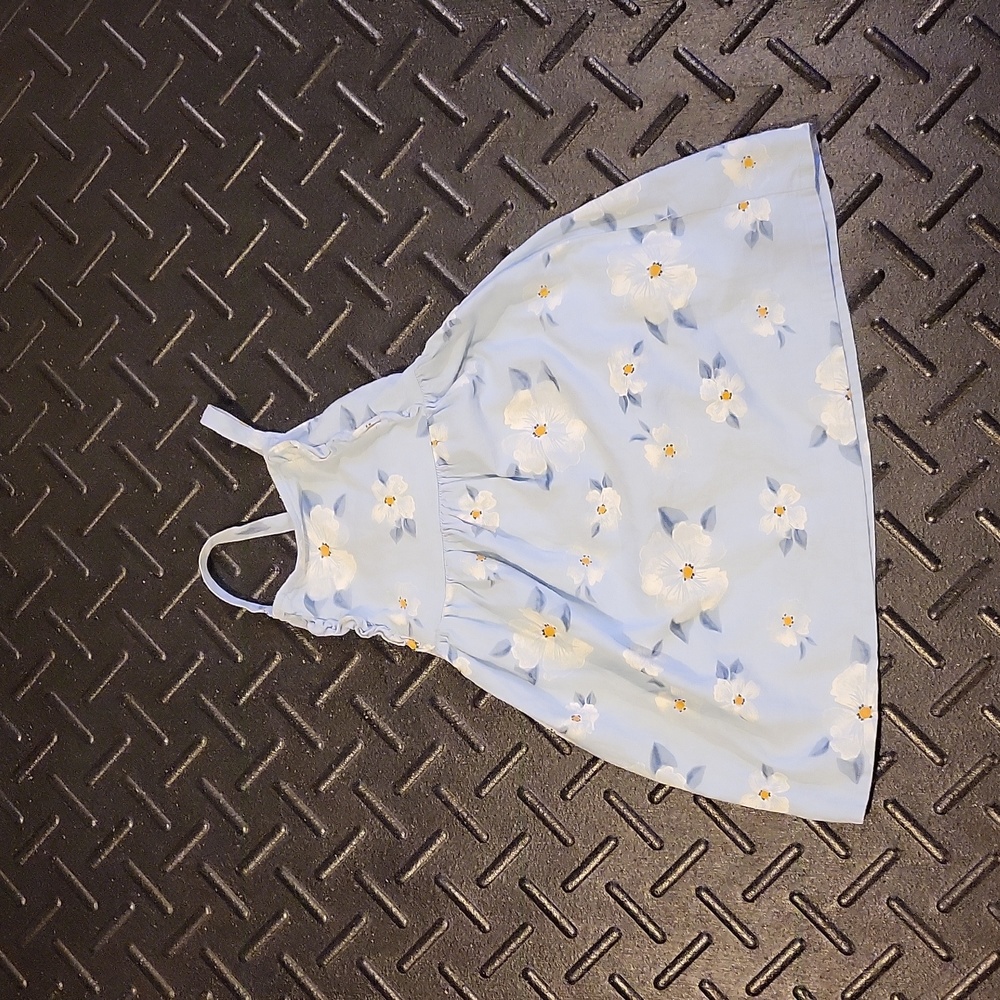 Sky Blue Floral dress